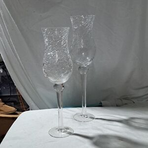 Elegant Glass Candle Holders